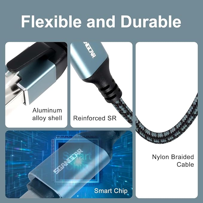 USB C to Ethernet Cable, 40 Feet Type C to Gigabit Ethernet Cable, USB C to - Image 4