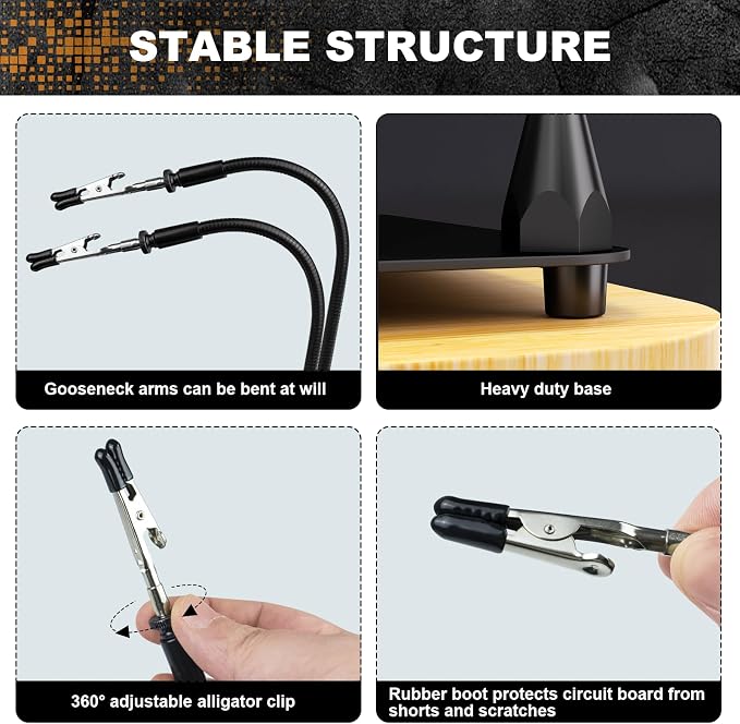 XYK Magnetic Helping Hands Soldering Station - Image 4