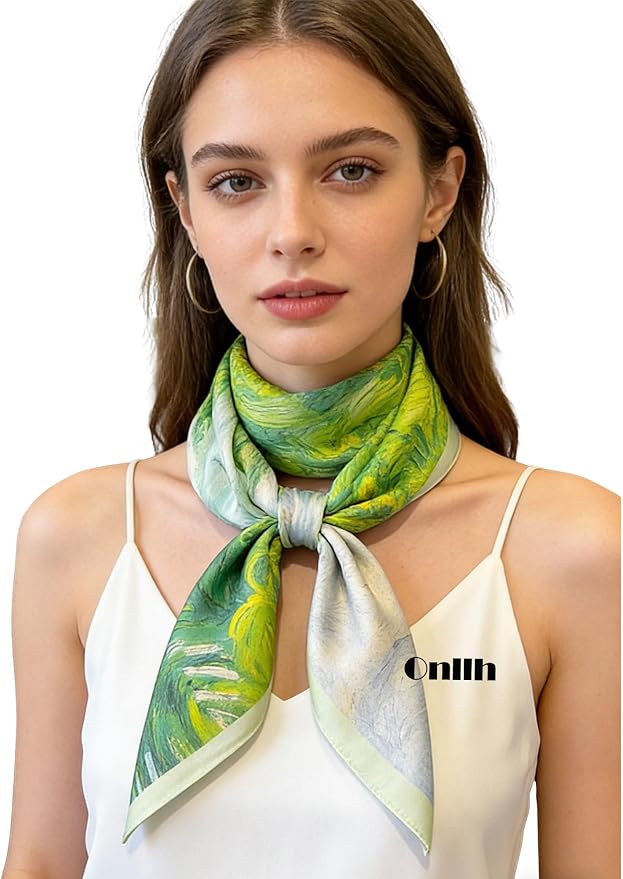 Silky Scarf for Women Lightweight Satin Bandanas Neck Hair Wrap For Sleeping - Image 2