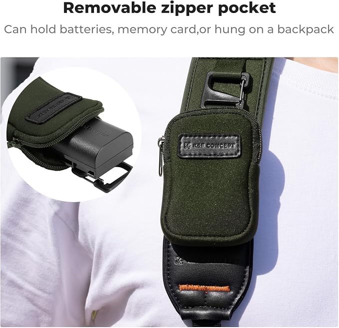 K&F CONCEPT Camera Neck Strap for Photographers, Soft Neoprene Adjustable - Image 6