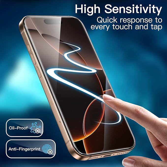 JETech Screen Protector for iPhone 16 Pro Max 6.9-Inch - Image 6
