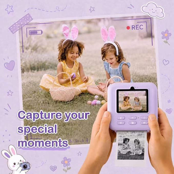 12 Rolls Kids Camera Instant Print Paper Refill-Popikcal Thermal Printer Camera - Image 4
