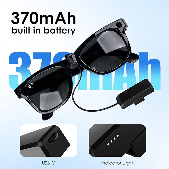 Wearable Charger for RayBan Meta Gen 2, RayBan Meta Gen 1, - Image 3