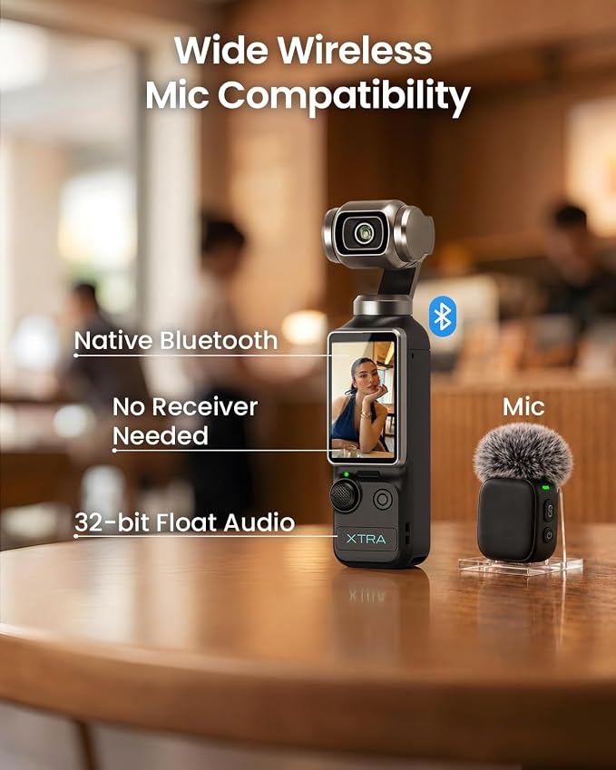 Xtra Muse with Mini Tripod Combo, Vlogging Camera with 1'' CMOS & 4K/120fps - Image 5