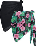 CHICGAL 2 Pieces Women Beach Sarong Bathing Suit Wrap Skirt Sheer Bikini by CHICGAL