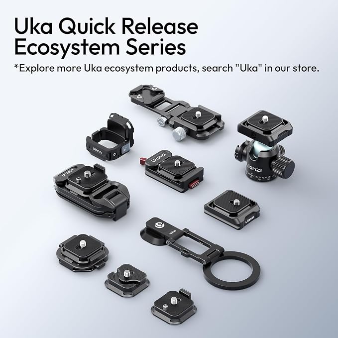 ULANZI UKA12 Pro Quick Release Plate, Arca-Swiss Camera Tripod Mount Adapter w - Image 6