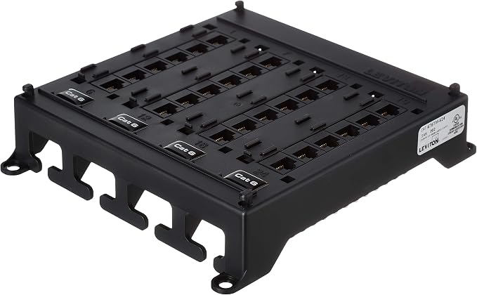 Leviton Twist and Mount Patch Panel, CAT 6 24 Port - Image 3