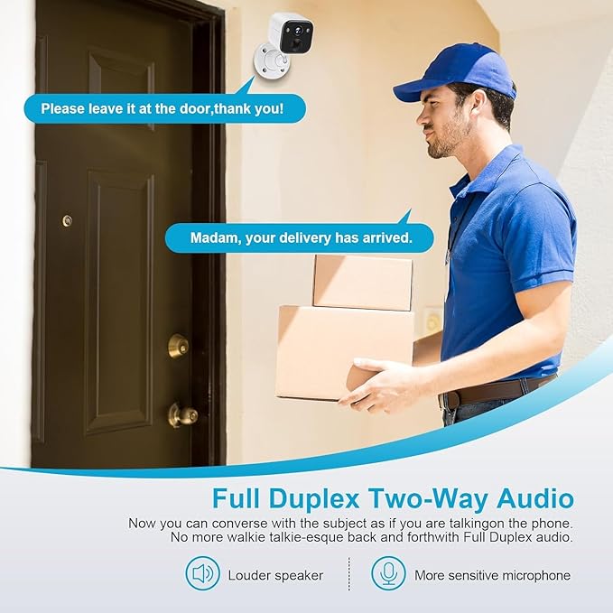 Security Cameras Wireless Outdoor, Battery Powered WiFi Camera - Image 4