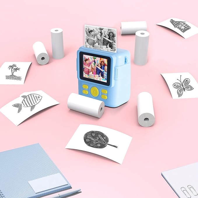 6 Rolls Instant Print Paper Kids Camera Paper Refill - Image 5