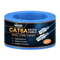 Tecmojo UL Listed Ultra-Slim Cat6a 50ft Ethernet Patch Cable, 30AWG 100% Pure by Tecmojo