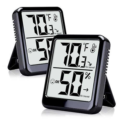 2-Pack Room Thermometer Indoor Hygrometer by Ayawiss