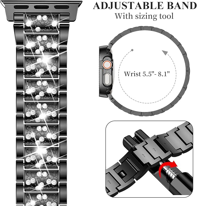 Mosonio Compatible with Apple Watch Band 38mm 40mm 41mm 42mm 44mm 45mm 46mm - Image 5