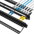 24-Port Cat6 Patch Panel - 10G Ready Rack-Mountable 1U Network Panel by FiberOpticalAccessories