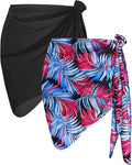CHICGAL 2 Pieces Women Beach Sarong Bathing Suit Wrap Skirt Sheer Bikini by CHICGAL