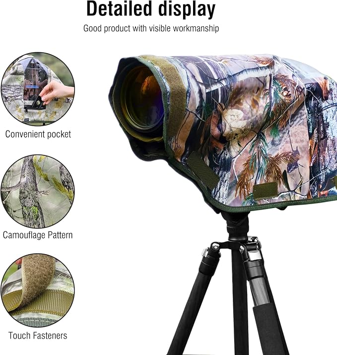 Camera Rain Cover with Openable Viewing Window & Strap Mountable Design - Image 8