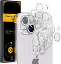 for 6 Pack iPhone 15 / iPhone 15 Plus Camera Lens Protector 9H Tempered Glass by Beuxece
