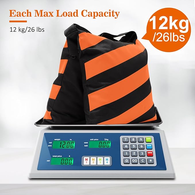 4 Packs Orange Sandbag Weight Bags - Image 5