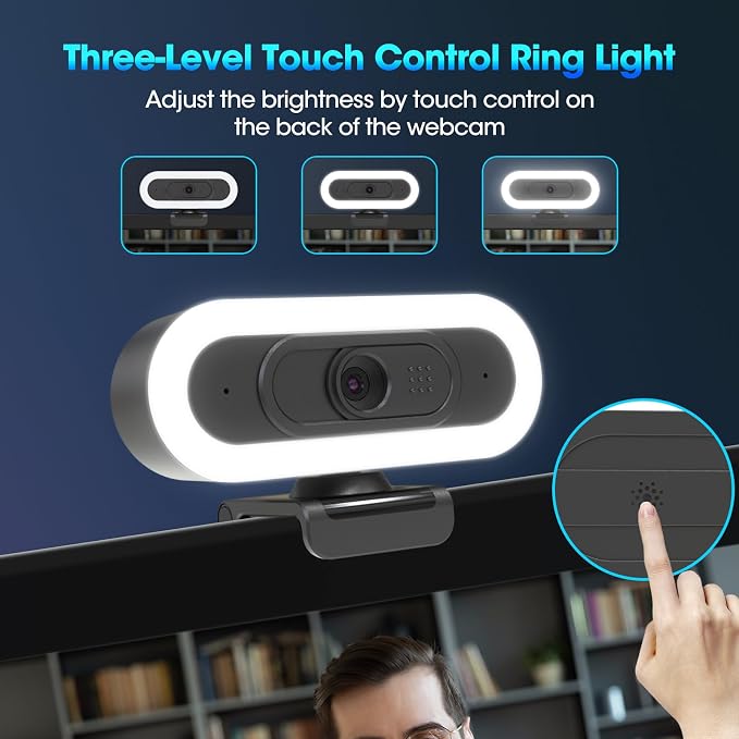 ToLuLu Streaming Webcam 2K 50FPS Web Cam, LED RGB Webcam - Image 4