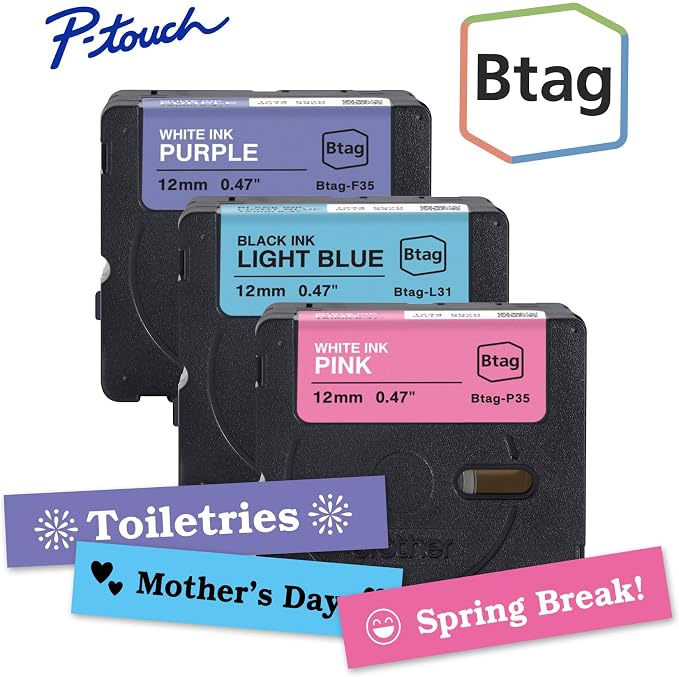 Brother Genuine P-Touch Btag Label Tape, 0.47 in by 13.1 ft - Image 2