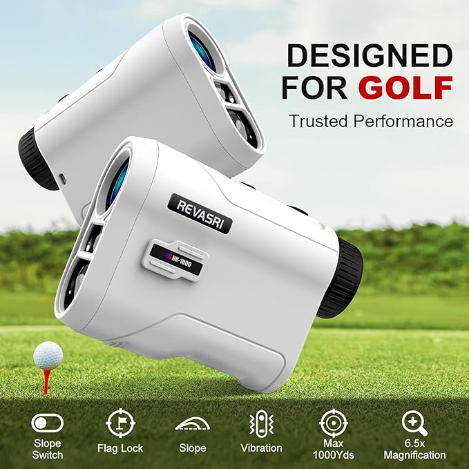 REVASRI Golf Rangefinder with Slope and Pin Lock Vibration, External Slope - Image 2