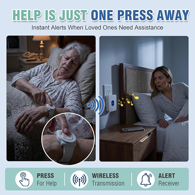 Daytech Wireless Caregiver Pager Call Button - Image 2