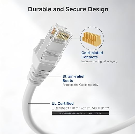 Cable Matters 10Gbps Snagless Cat 6 Ethernet Cable - 20ft - Image 4