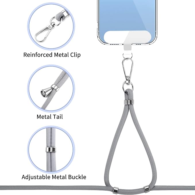 CACOE Phone Lanyard 2 Pcs-1 Pcs Adjustable Neck Strap, Universal Crossbody - Image 2