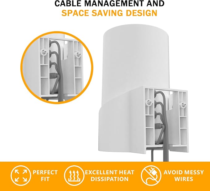 Wall Mount for TP-Link Deco X68/XE75/AXE5300 Mesh Wi-Fi 6 System, Space-Saving - Image 3