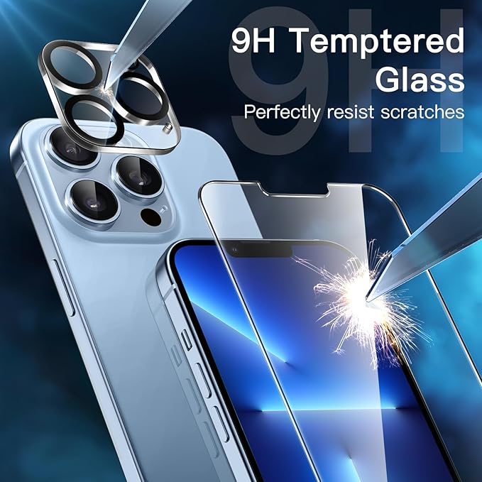 JETech Screen Protector for iPhone 13 Pro 6.1-Inch - Image 5
