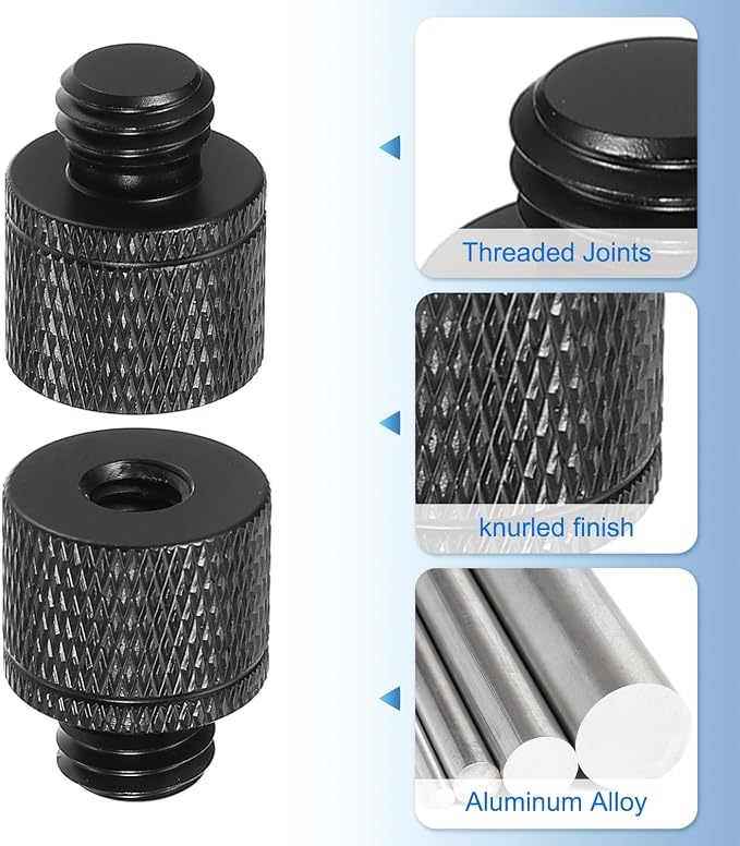 PATIKIL Tripod Screw Adapter 1/4" Female to M10 Male, 20 mm - Image 3