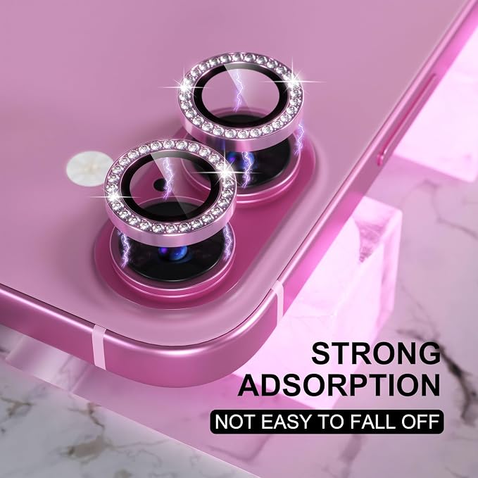 Choiche Compatible for iPhone 16 /iPhone 16 Plus Camera Lens Protector Bling - Image 6