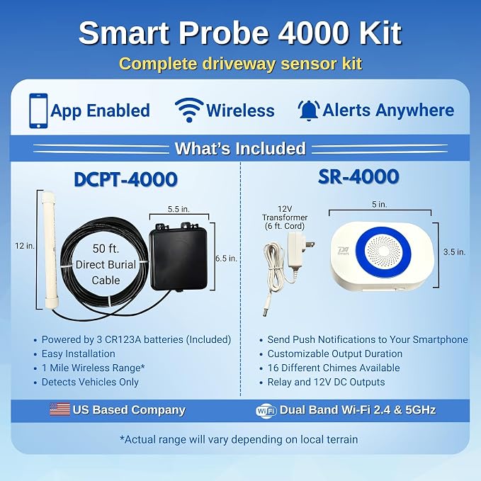 Dakota Alert Smart Probe 4000 Driveway Alarm – Vehicle Detection Sensor - Image 4