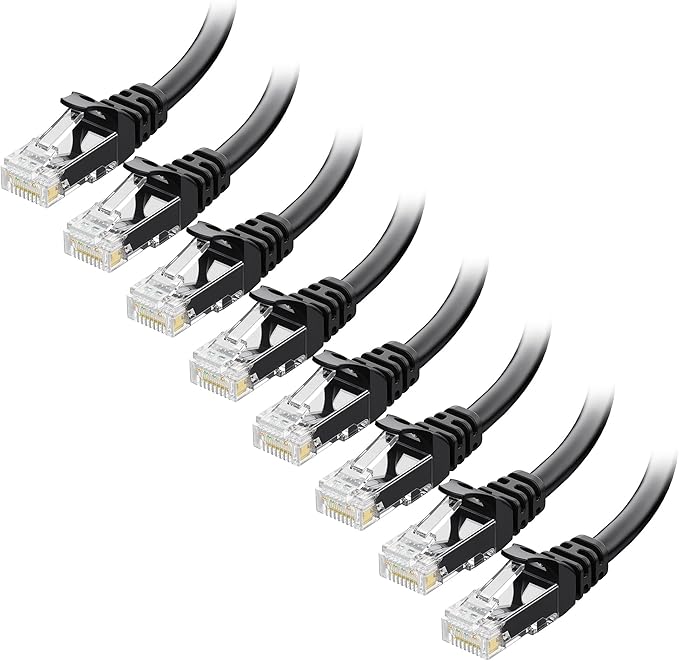 Cable Matters 1Gbps 8-Pack Snagless Short Cat 5e Ethernet Cable - 3ft by CableMatters