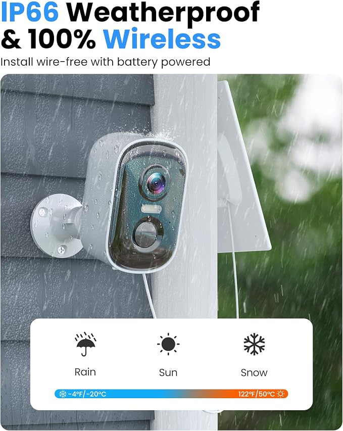 MISECU 2K Security Cameras Wireless Outdoor, WiFi Cameras - Image 7