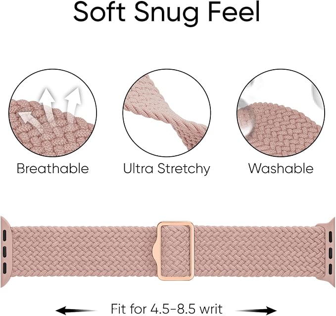 6 Pack Braided Stretchy Bands Compatible - Image 5