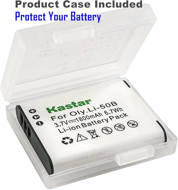 Kastar 2-Pack Battery and AC Wall Charger Replacement - Image 2