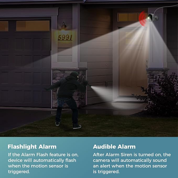Vicohome 4CG6 Best 2K Solar Security Camera Wireless Outdoor System, No NVR - Image 9