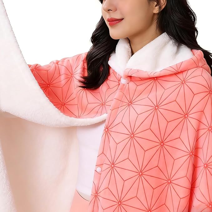 Juejuezi Hooded Wearable Blanket Hoodie Throw Blanket Cloak Cosplay Costume - Image 5