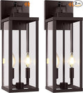 BesLowe 18” Upgraded Motion Sensor Outdoor Wall Lights, Dusk to Dawn Porch by BringYouBrightFuture