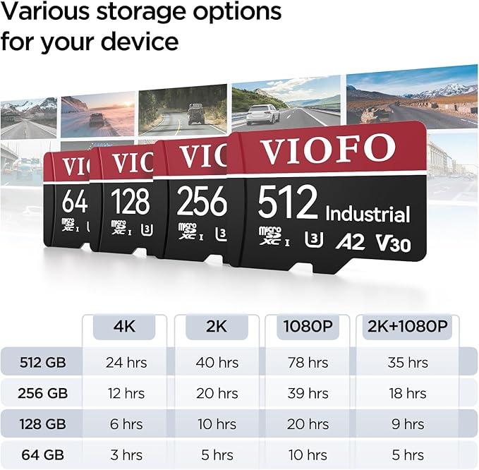 VIOFO 128GB Industrial Grade High Endurance microSDXC Card - Image 4