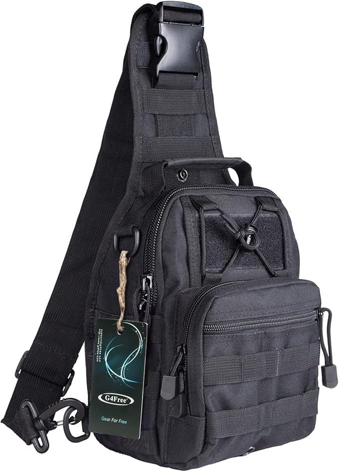 G4Free Outdoor Tactical Bag Backpack, Military Sport Bag Pack Sling Shoulder by G4Free