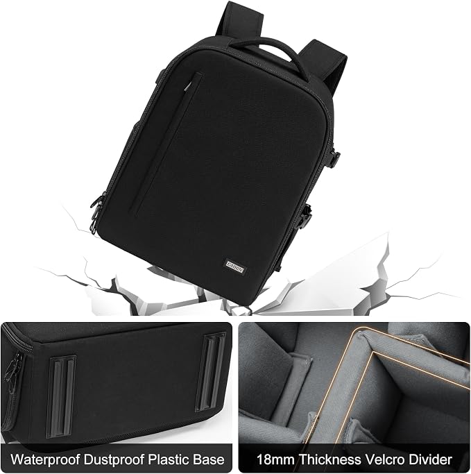 CADeN Camera Backpack, Extra Large DSLR Camera Bag - Image 4