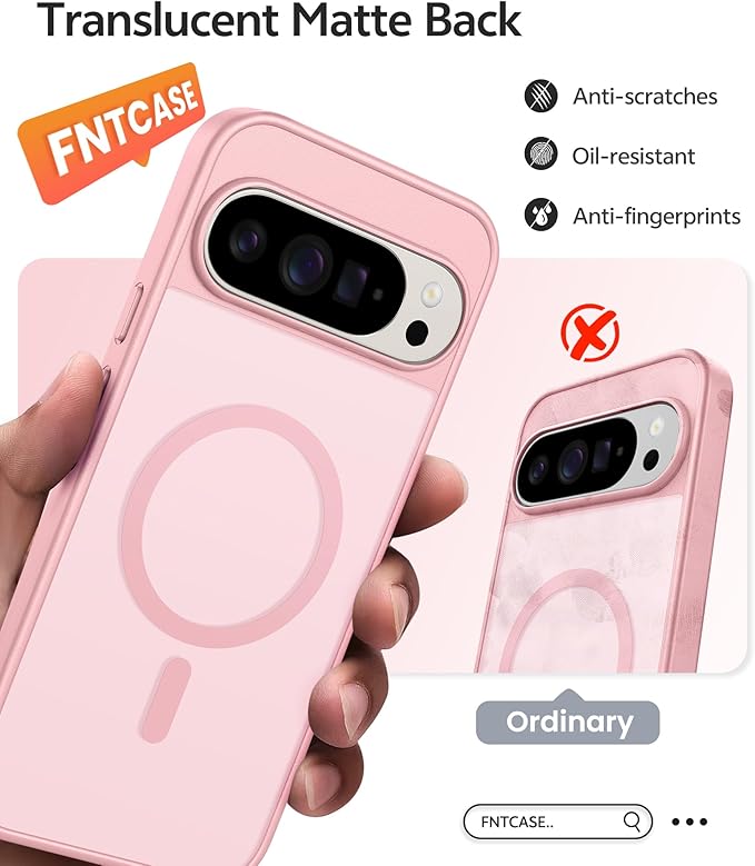 FNTCASE for Google Pixel 10 Pro Case: for Pixel 10 Case Translucent Matte Cases - Image 6