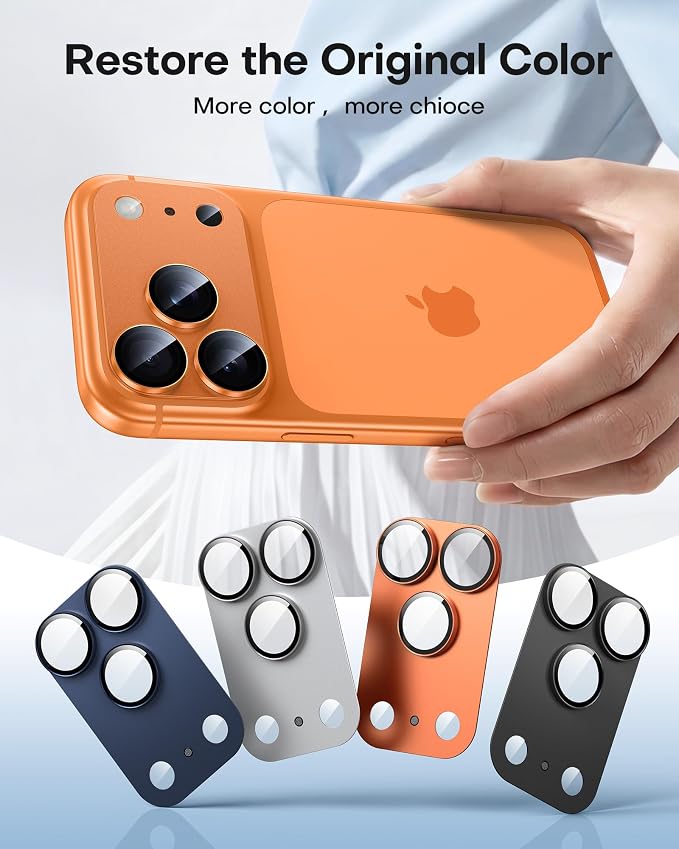 TAURI 2 Pack for iPhone 17 Pro Camera Lens Protector, Full Coverage - Image 8