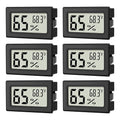 6-Pack Mini Hygrometer Indoor Humidity Meter, Mini Digital Thermometer Humidity by ANFBYOH