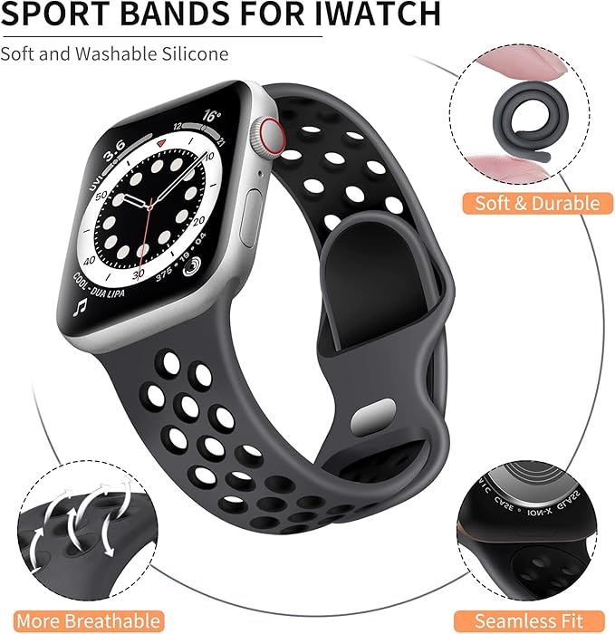 Lerobo Compatible with Apple Watch Band 44mm 45mm Series 10 11 46mm 42mm 49mm - Image 2
