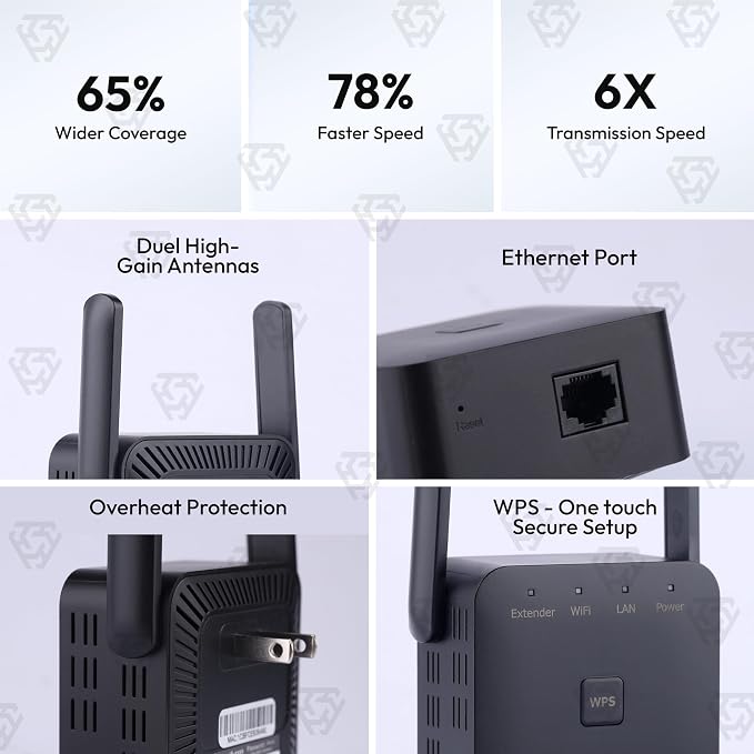 2026 Fastest WiFi Extender Signal Booster Covers 10000 Sq.ft and 80 Devices - Image 4