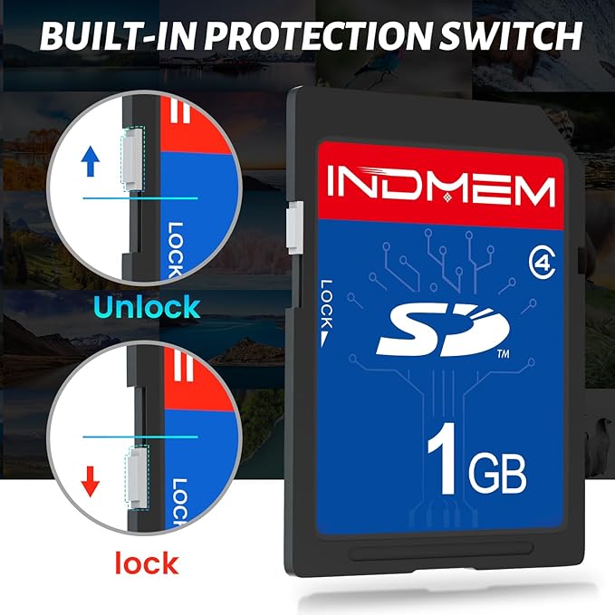 SD Card 1GB, 6 Packs Class 4 1GB Flash Memory Card MLC Standard Secure Digital - Image 2