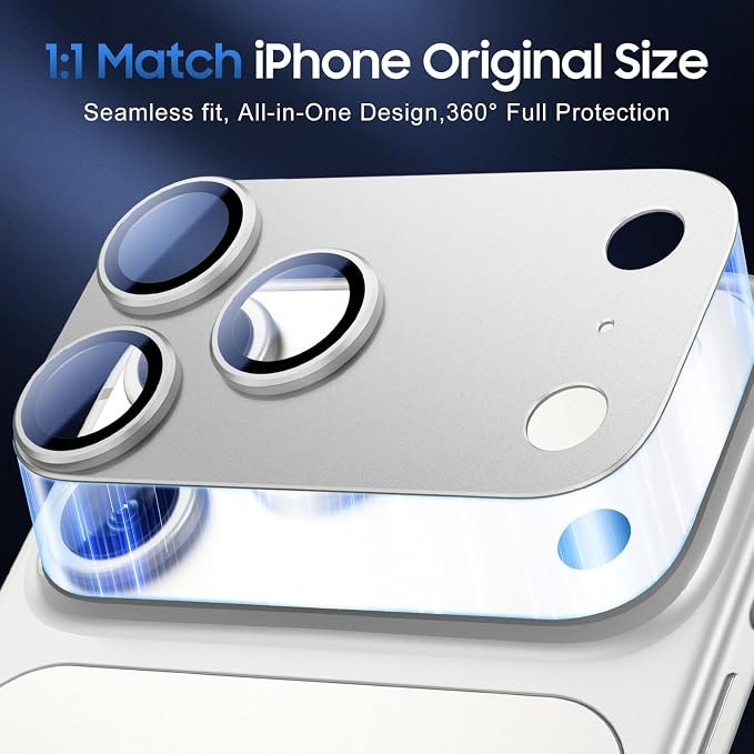 UniqueMe for 3 Pack iPhone 17 Pro Camera Lens Protector - Image 5
