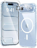toushion 3 in 1 for iPhone Air Case Clear Glitter, Fits MagSafe, Not Yellowing by Unknown